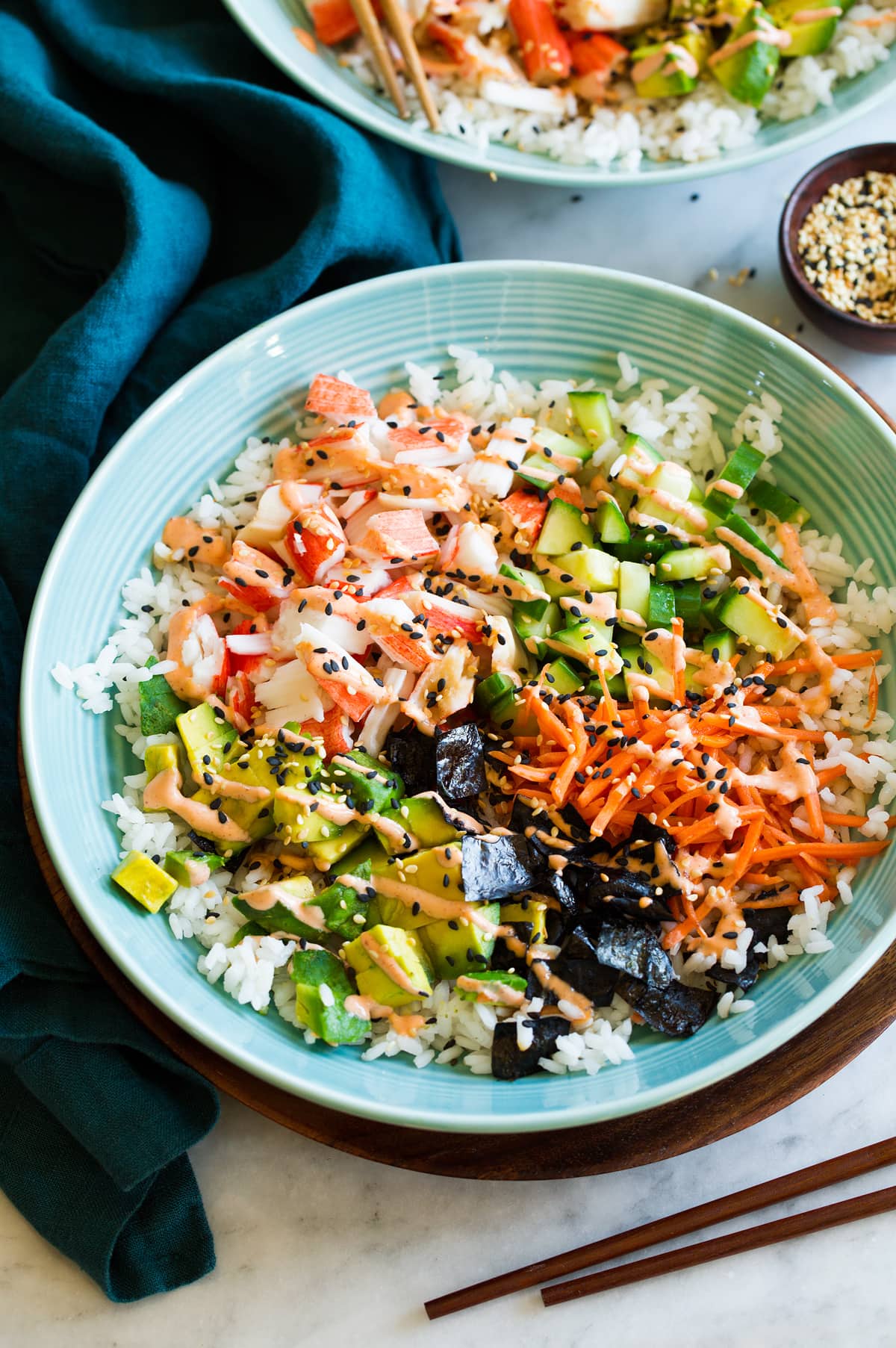Deconstructed California Roll Sushi Bowl: All the Flavor, No Rolling
